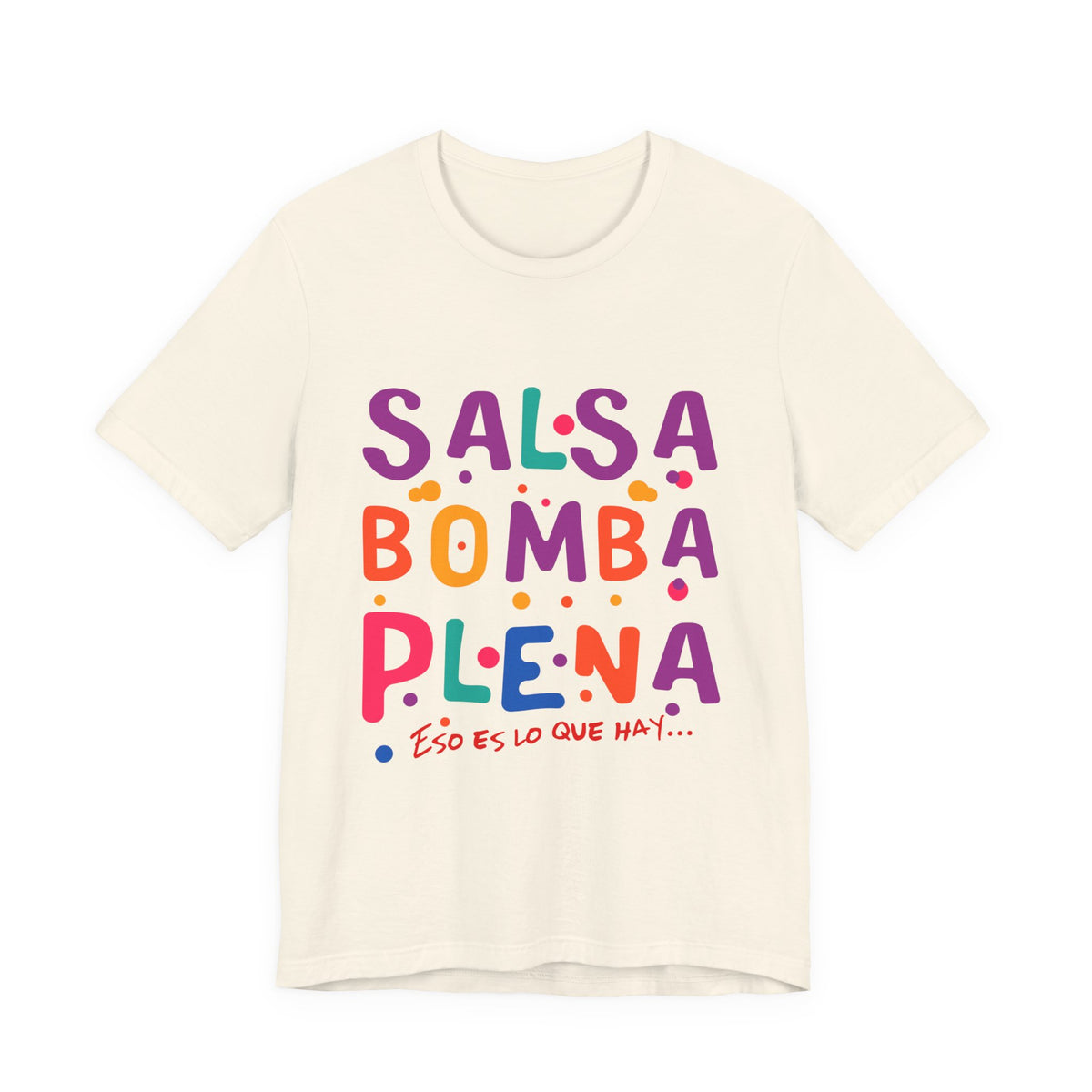 Salsa Bomba Plena Graphic Tee — Colorful Puerto Rican Music Dance Shirt