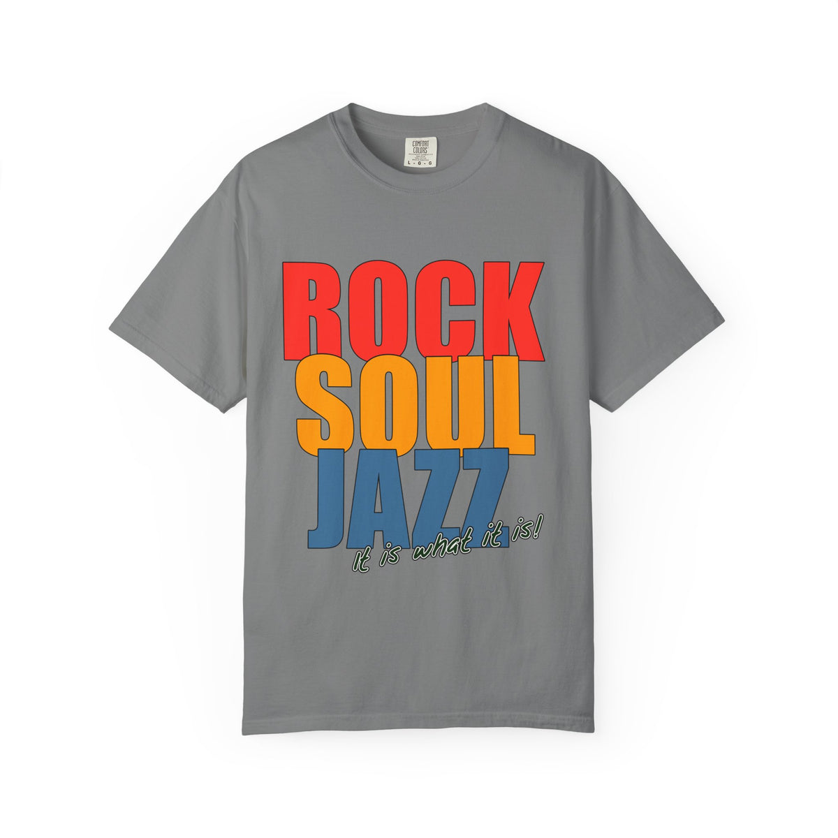 ROCK-SOUL-JAZZ Unisex Garment-Dyed T-shirt