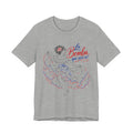 Camiseta UNISEX JERSEY BELLA+CANVA con dibujo lineal "La Bomba Que Rica Es!"
