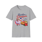 Sabor y Ritmo GILDAN_6400 UNISEX Colorful Graphic T-Shirt