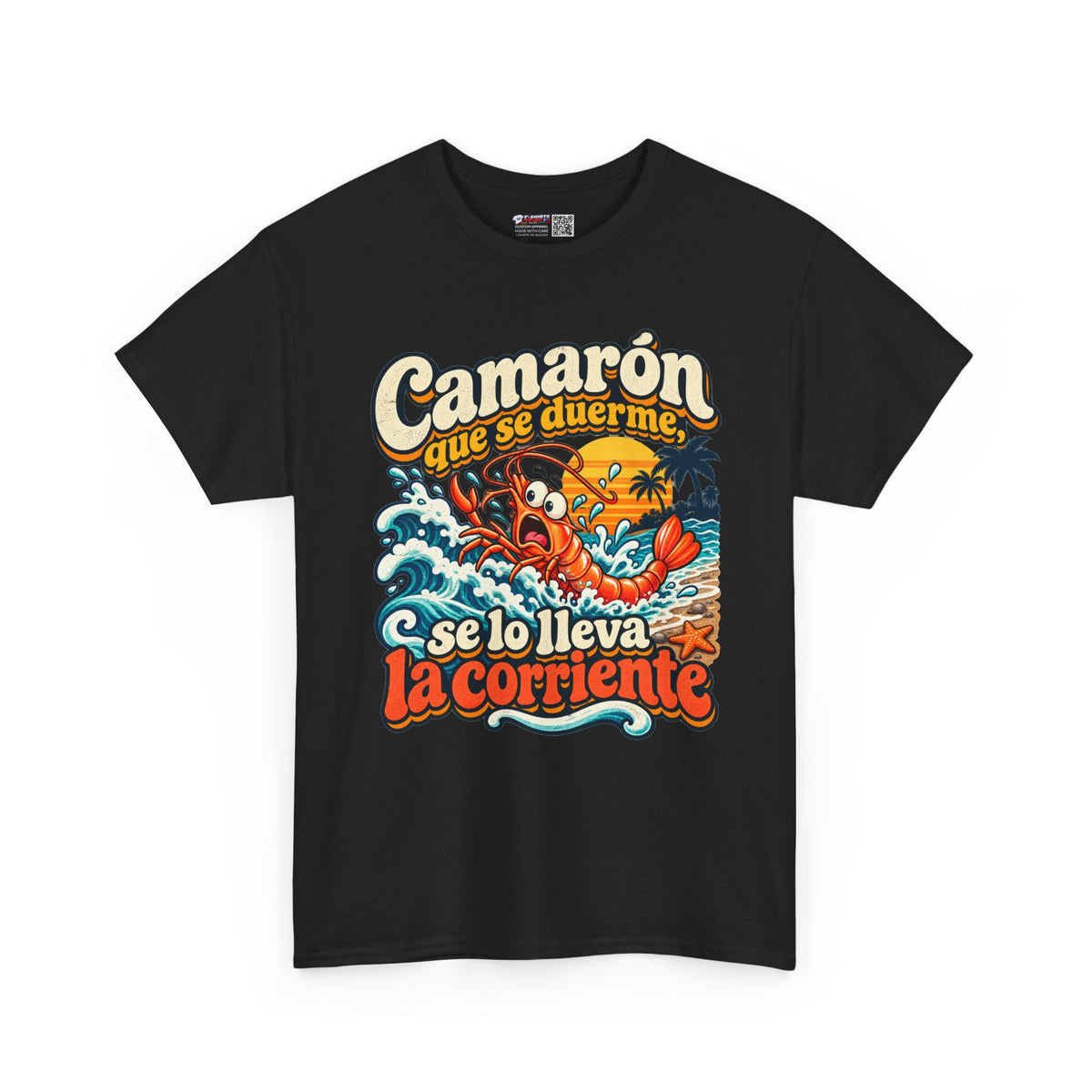 Camarón Que Se Duerma Unisex Heavy Cotton Tee