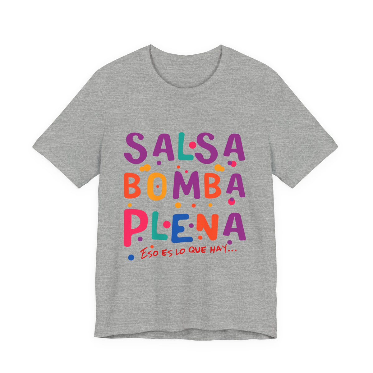 Salsa Bomba Plena Graphic Tee — Colorful Puerto Rican Music Dance Shirt
