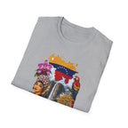 Venezuela Vintage Travel T-Shirt — Arepa, Angel Falls & Floral Retro Tee