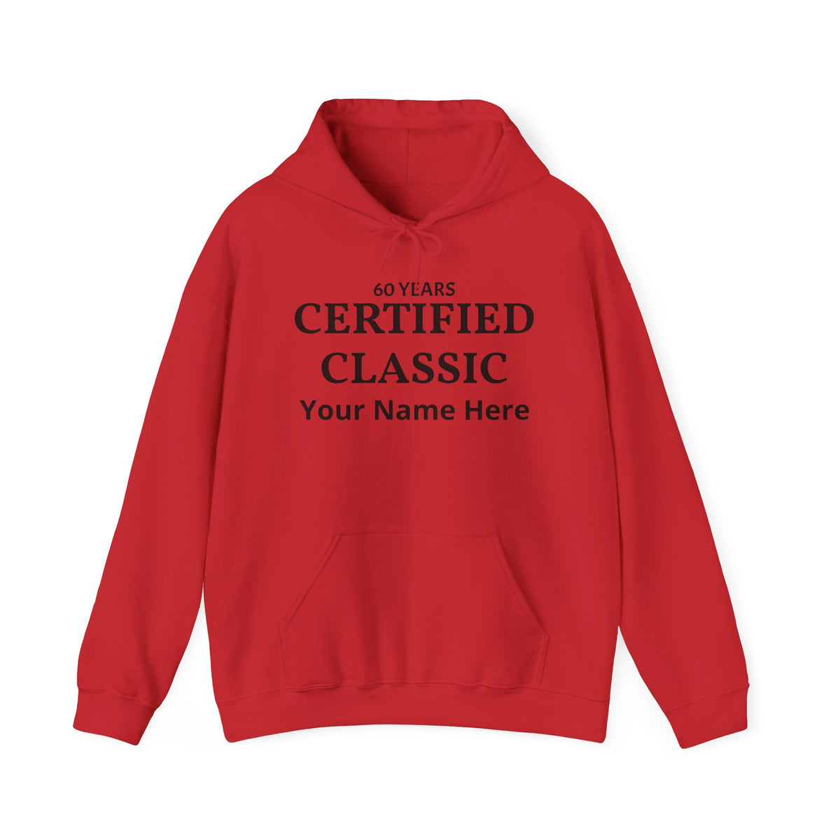 60 Years Certified Classic Personalized Hoodie