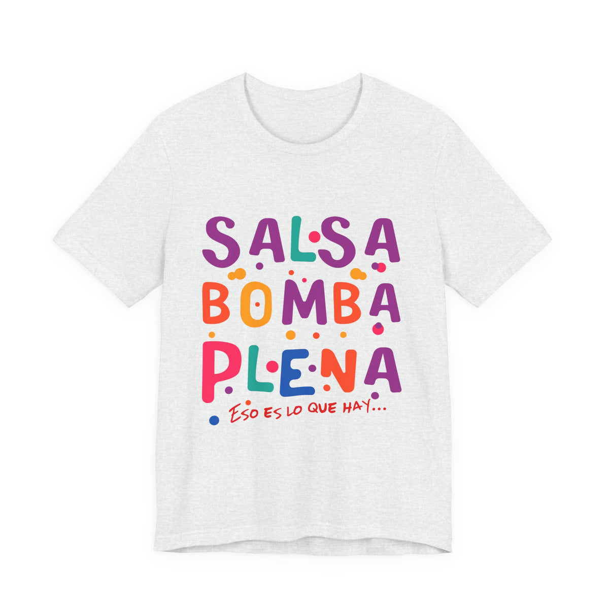 Salsa Bomba Plena Graphic Tee — Colorful Puerto Rican Music Dance Shirt