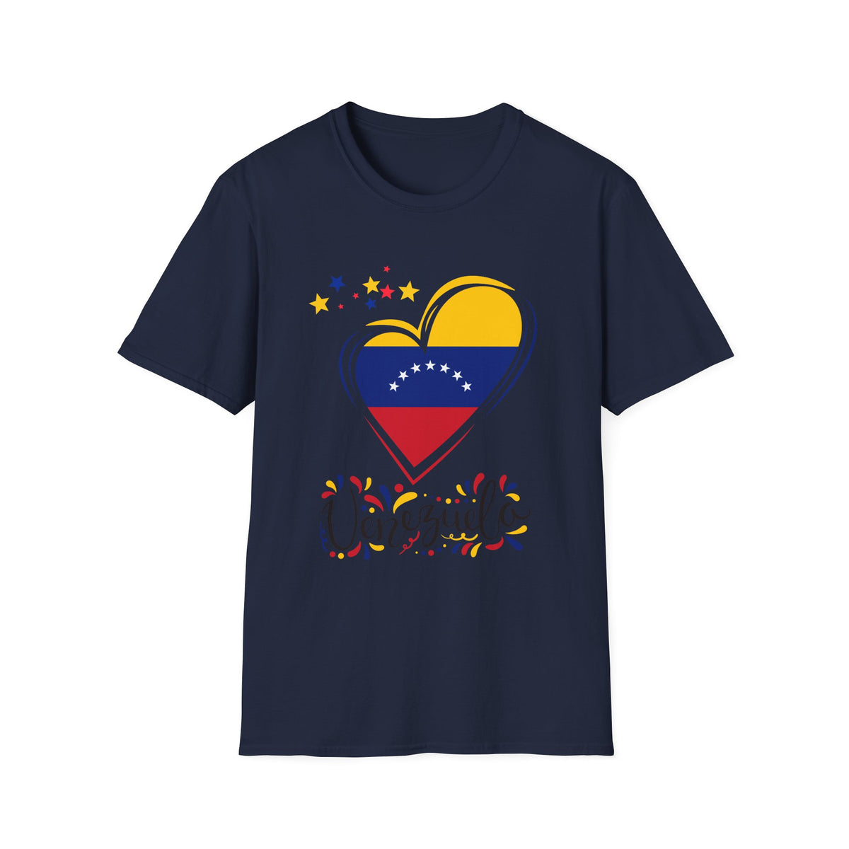 Venezuela Heart Flag T-Shirt — Patriotic Venezuelan Pride Tee