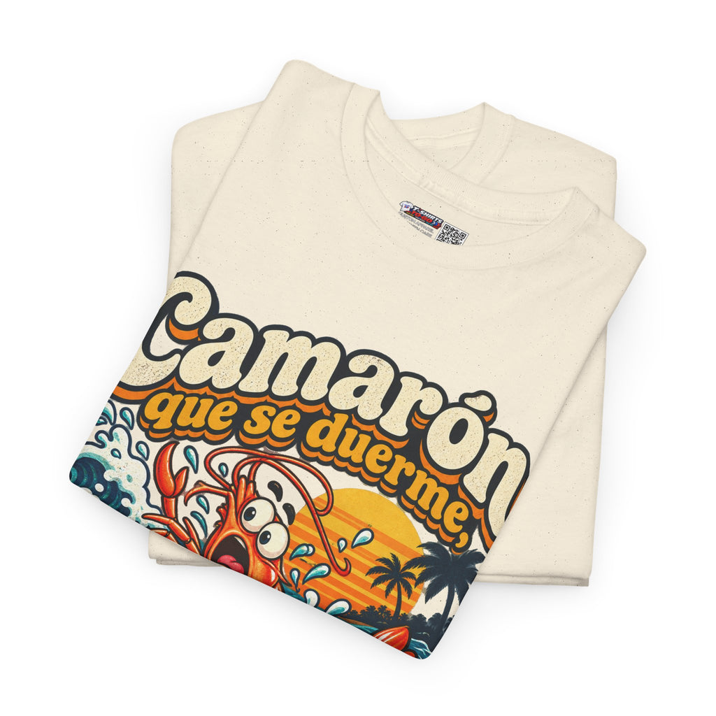 Camarón Que Se Duerma Unisex Heavy Cotton Tee
