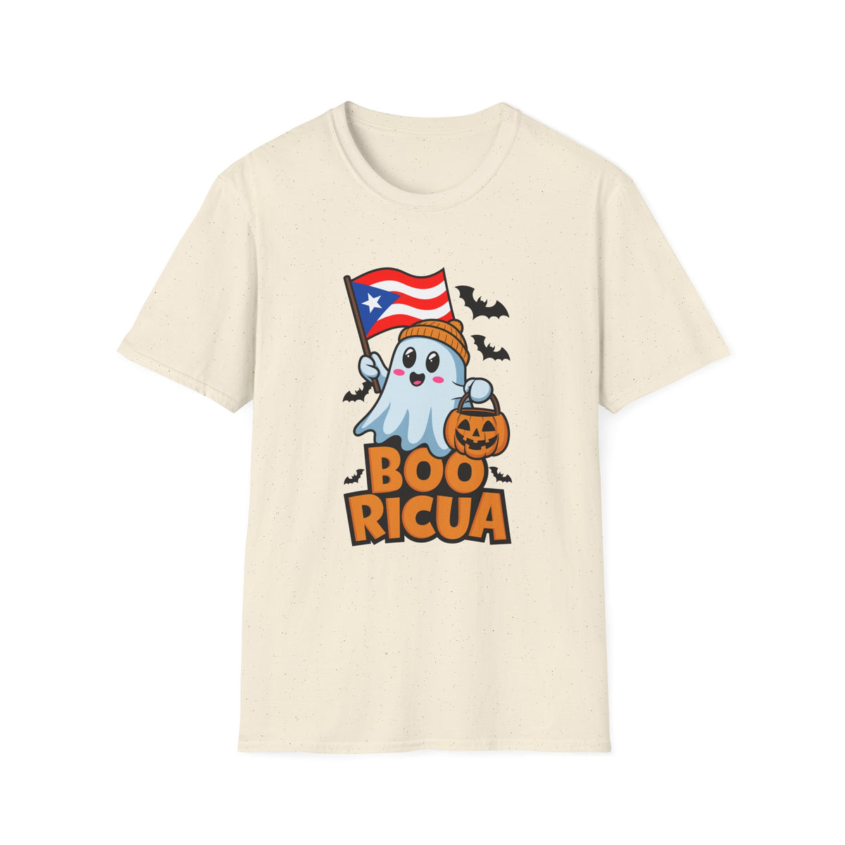 Boo Ricua T-Shirt — Puerto Rican Flag Halloween Ghost Tee