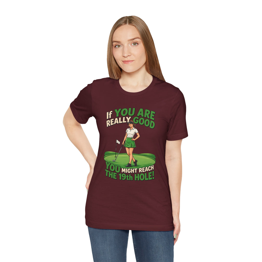 Golf 19th Hole BELLA+CANVA 3001 LADIES JERSEY T-Shirt