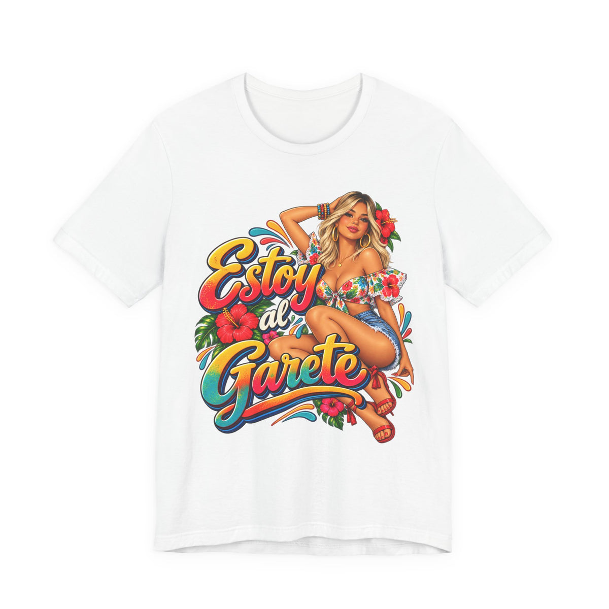 Camiseta UNISEX JERSEY BELLA+CANVA 3001 Estoy al Garete-Rubia