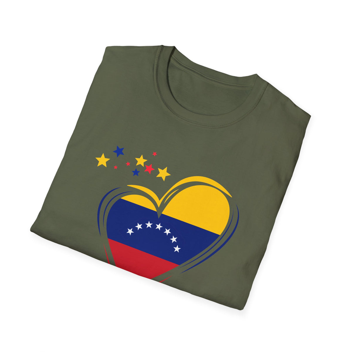 Venezuela Heart Flag T-Shirt — Patriotic Venezuelan Pride Tee