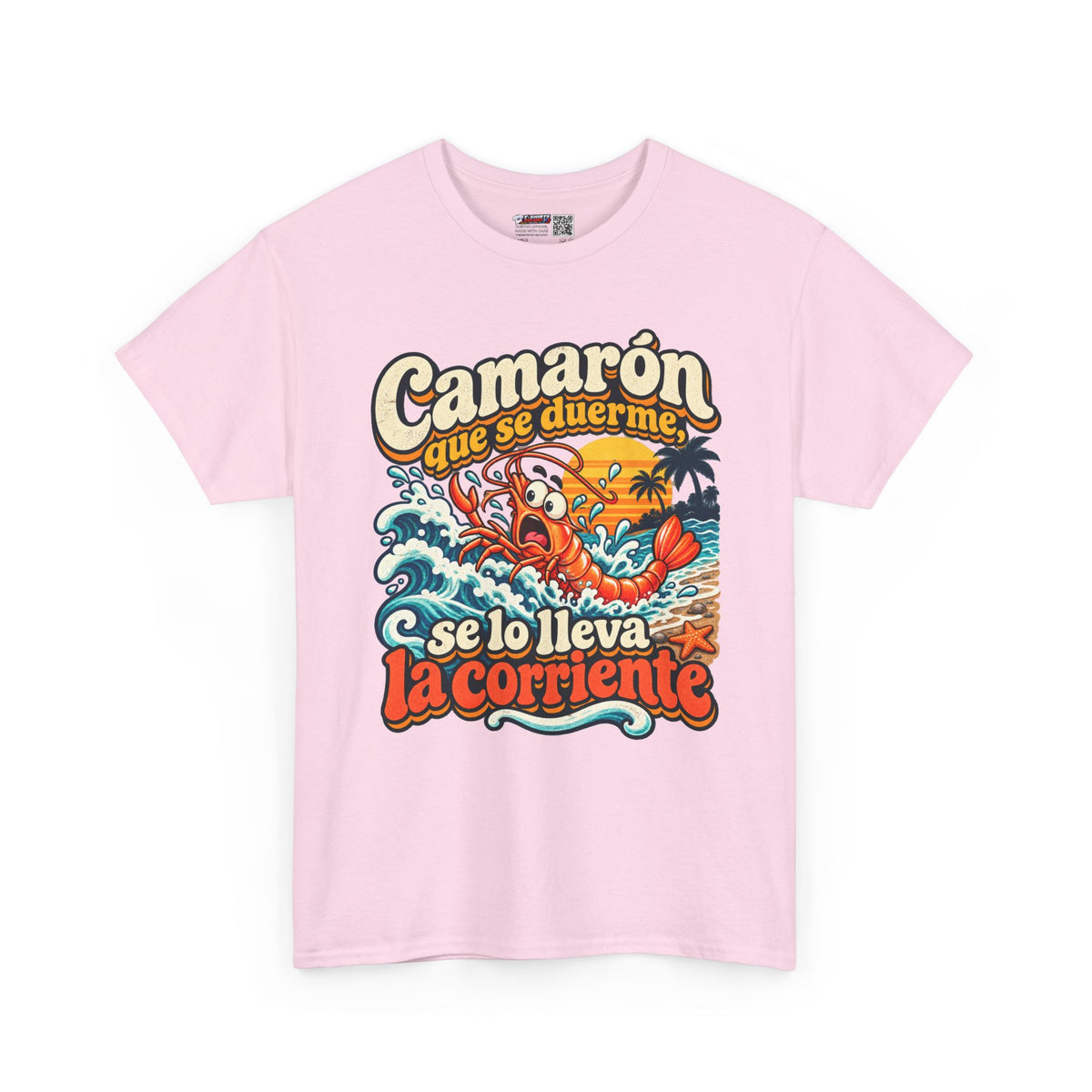 Camarón Que Se Duerma Unisex Heavy Cotton Tee
