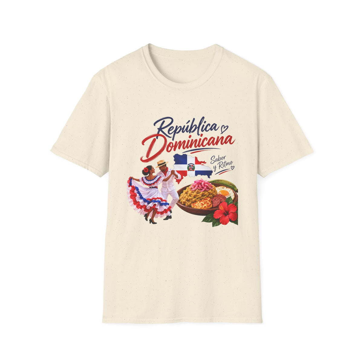 Camiseta gráfica colorida UNISEX Sabor y Ritmo GILDAN_6400