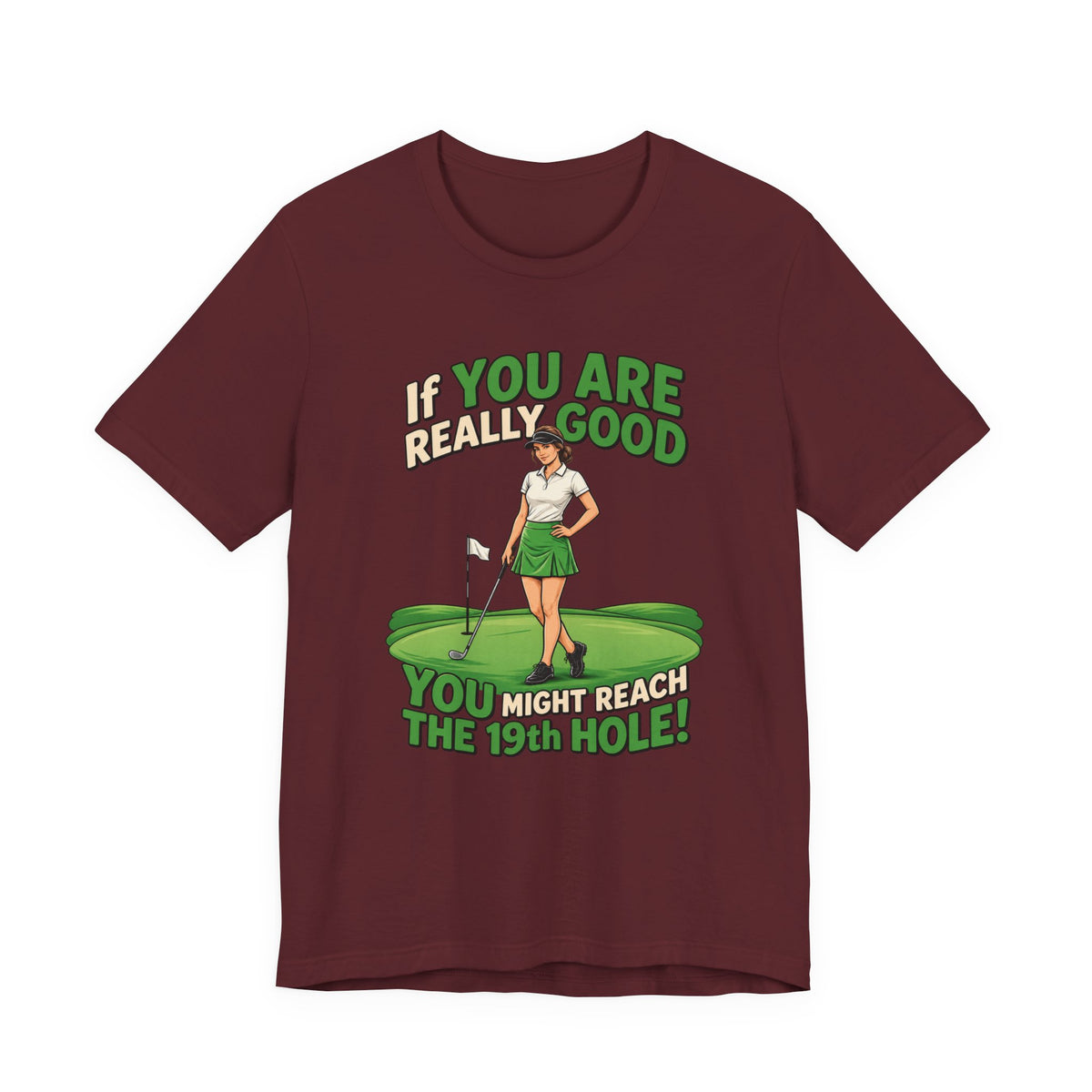 Golf 19th Hole BELLA+CANVA 3001 LADIES JERSEY T-Shirt
