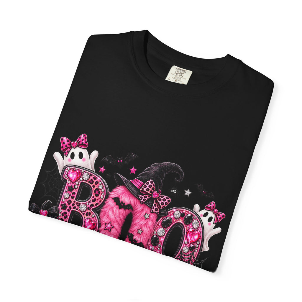 Pink BOO! Unisex Garment-Dyed T-shirt