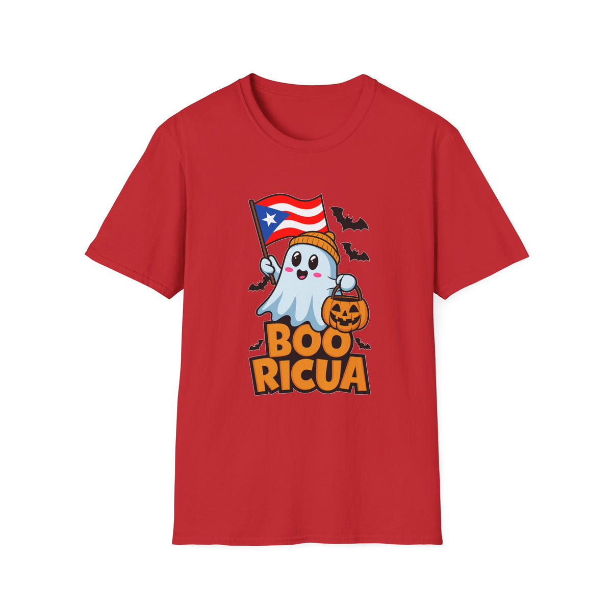 Boo Ricua T-Shirt — Puerto Rican Flag Halloween Ghost Tee
