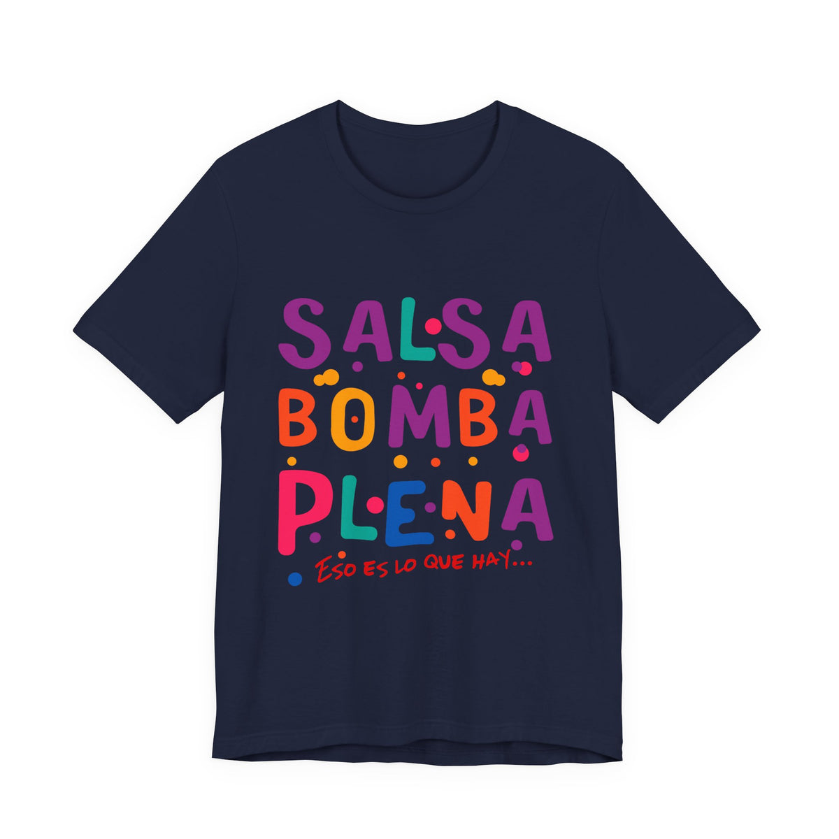 Salsa Bomba Plena Graphic Tee — Colorful Puerto Rican Music Dance Shirt
