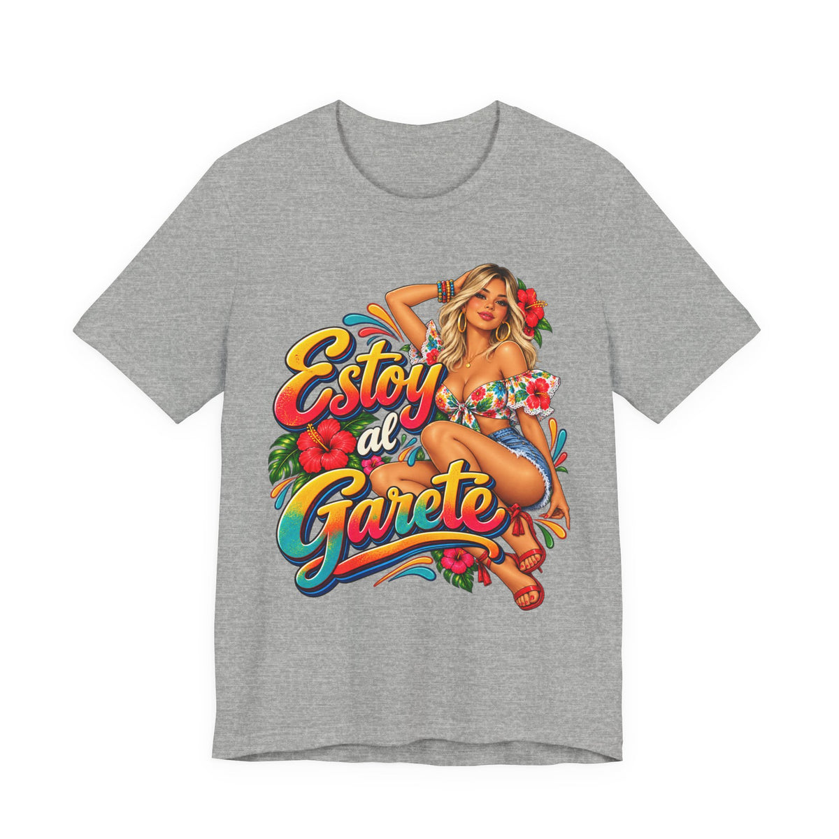 Camiseta UNISEX JERSEY BELLA+CANVA 3001 Estoy al Garete-Rubia