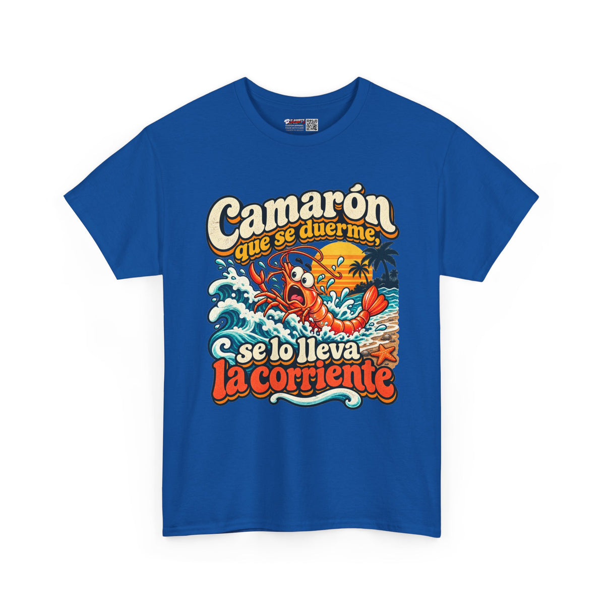 Camarón Que Se Duerma Unisex Heavy Cotton Tee