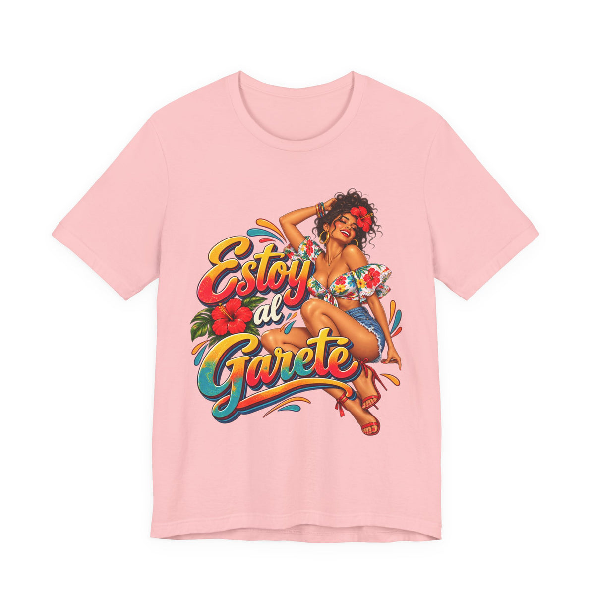 Camiseta UNISEX JERSEY BELLA+CANVA 3001 "Estoy al Garete-Boricua"