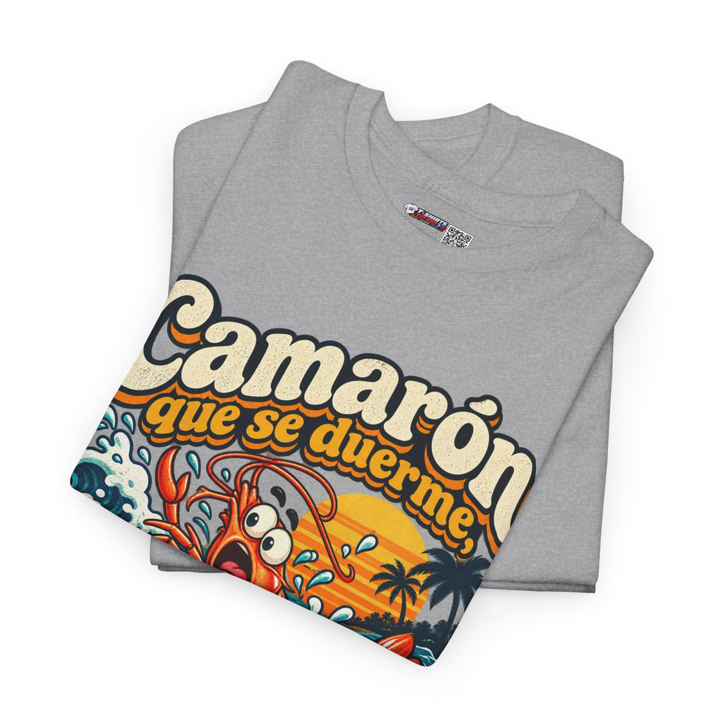 Camarón Que Se Duerma Unisex Heavy Cotton Tee