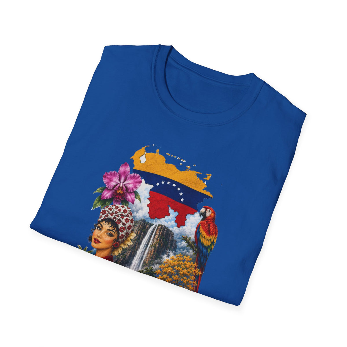 Venezuela Vintage Travel T-Shirt — Arepa, Angel Falls & Floral Retro Tee
