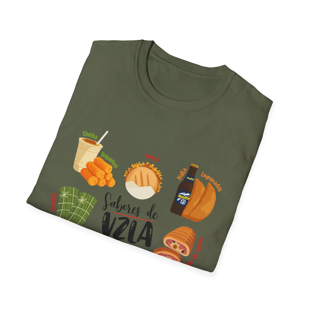 Venezuelan Foods T-Shirt - 'Sabores de Vzla' Illustrated Food Tee