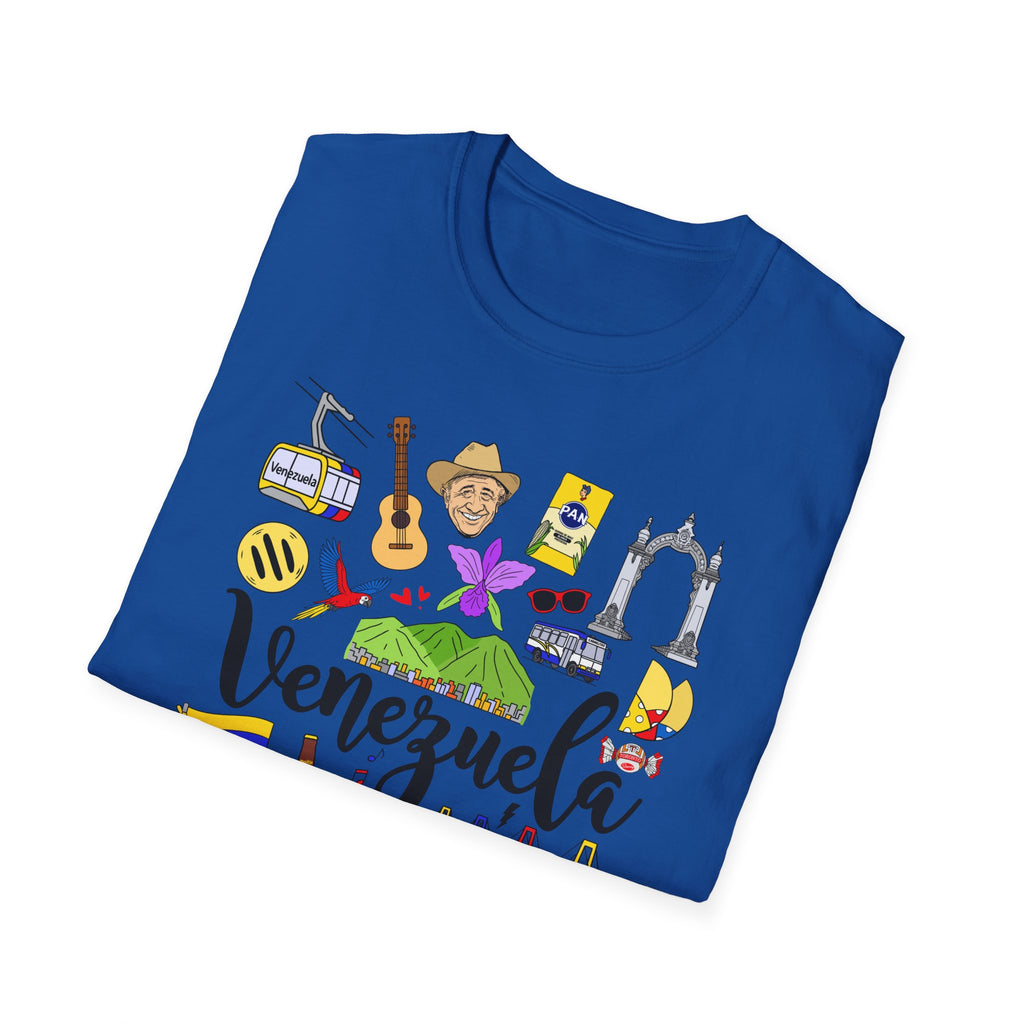 Venezuela Icons T-Shirt — Colorful Travel & Culture Graphic Tee