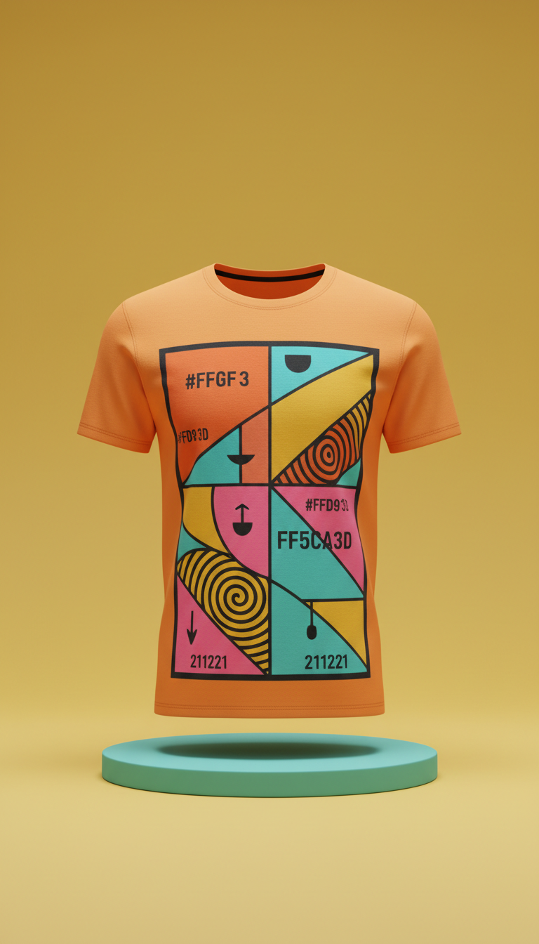 Graphic Slogan T-Shirt Cotton Blend