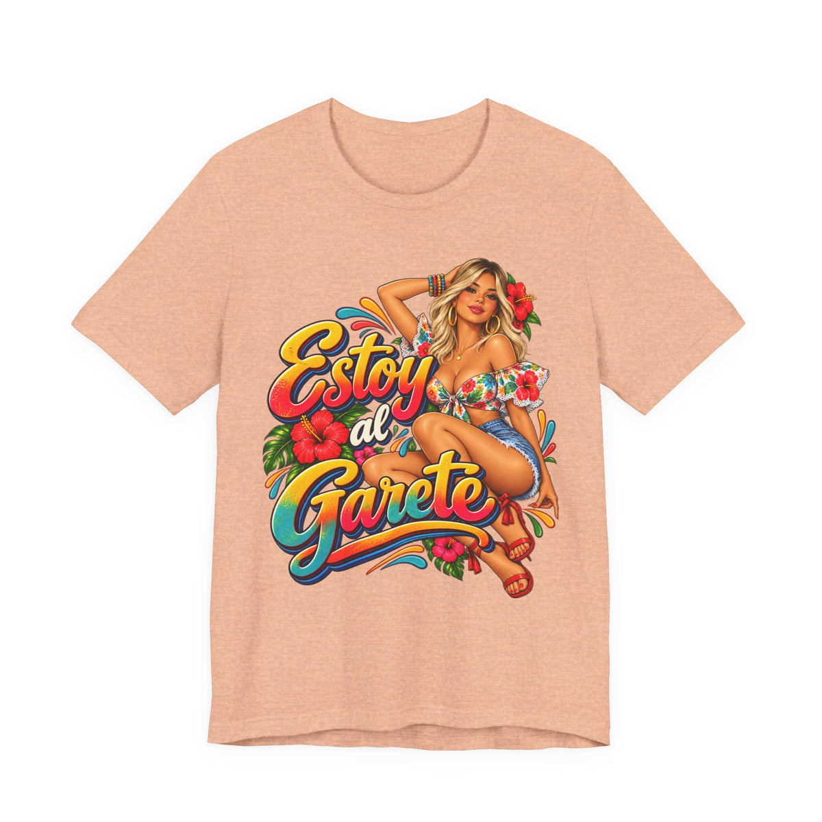 Camiseta UNISEX JERSEY BELLA+CANVA 3001 Estoy al Garete-Rubia