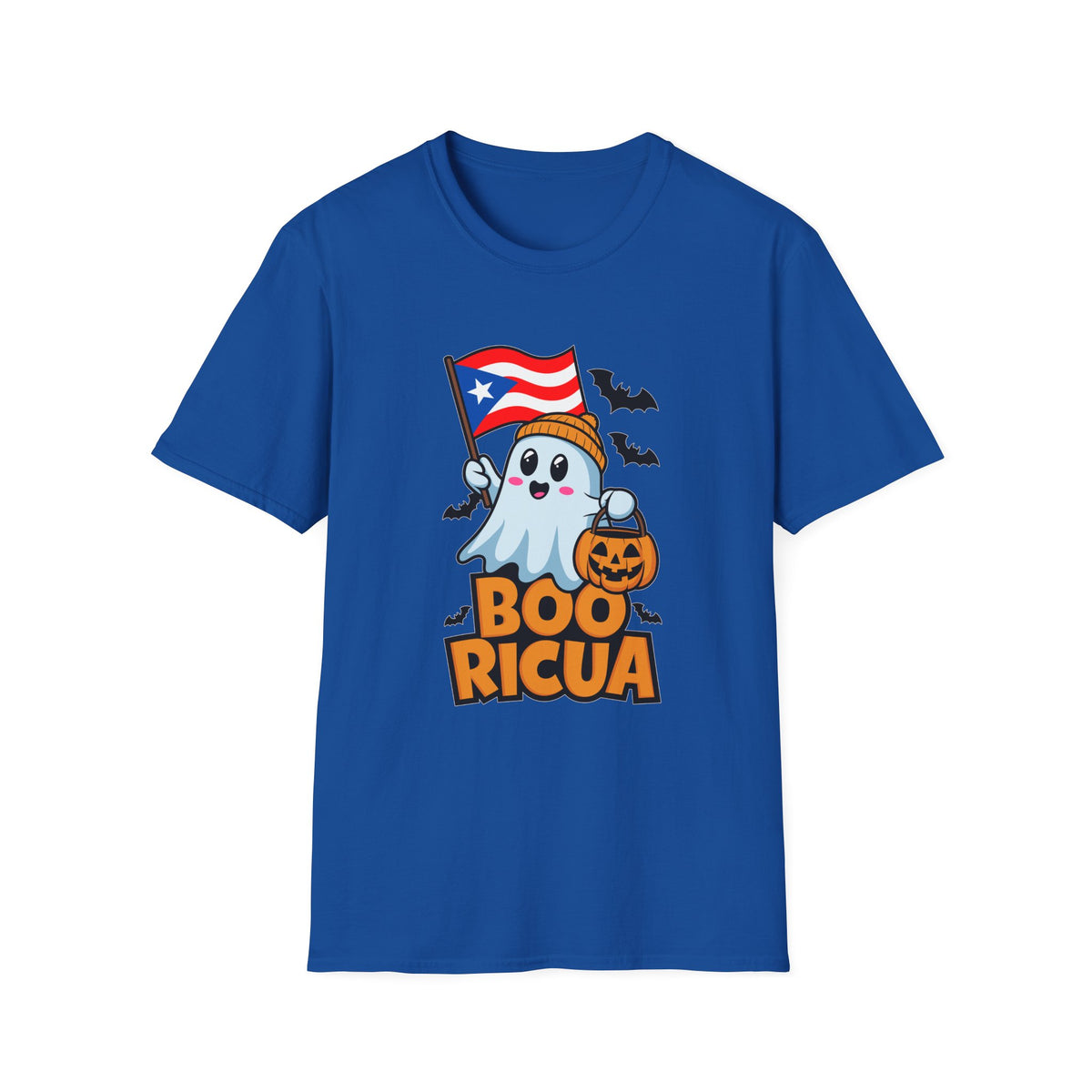 Boo Ricua T-Shirt — Puerto Rican Flag Halloween Ghost Tee