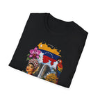 Venezuela Vintage Travel T-Shirt — Arepa, Angel Falls & Floral Retro Tee