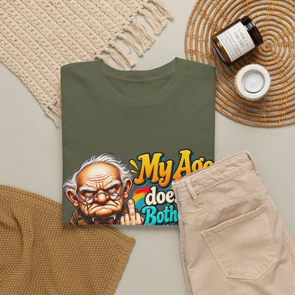 Funny Senior T-Shirt — "My Age Doesn’t Bother Me, It’s The Side Effects"