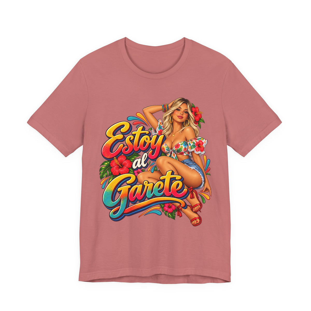 Camiseta UNISEX JERSEY BELLA+CANVA 3001 Estoy al Garete-Rubia