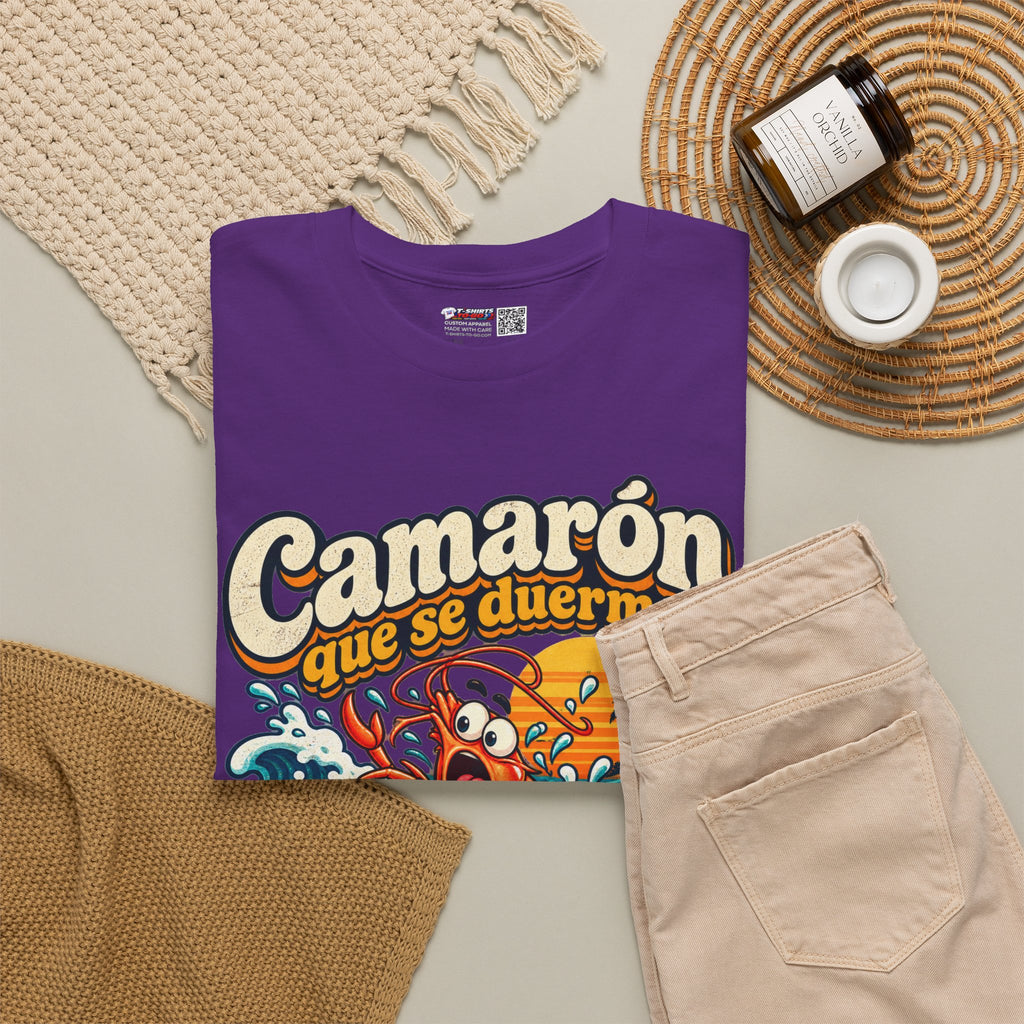 Camarón Que Se Duerma Unisex Heavy Cotton Tee