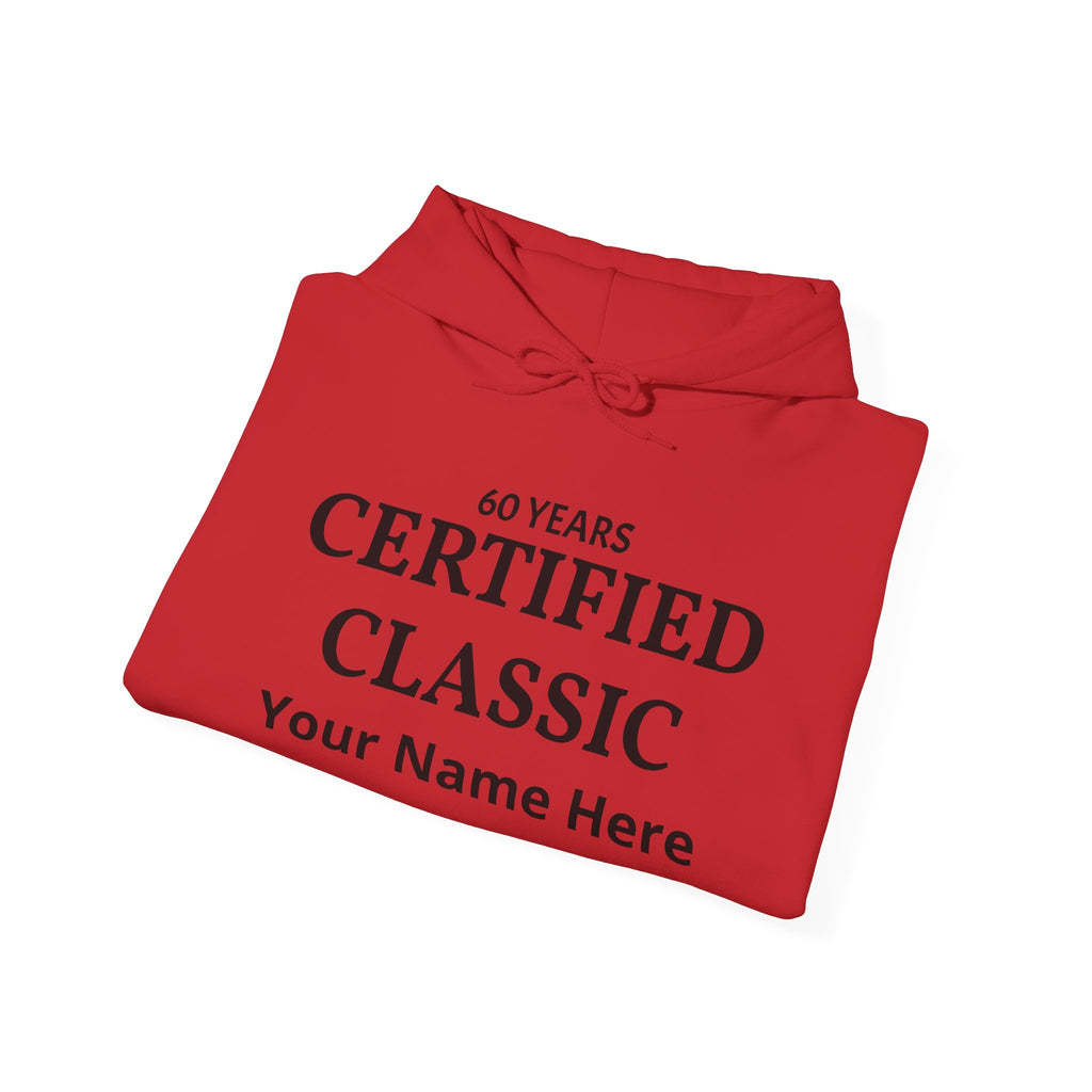 60 Years Certified Classic Personalized Hoodie