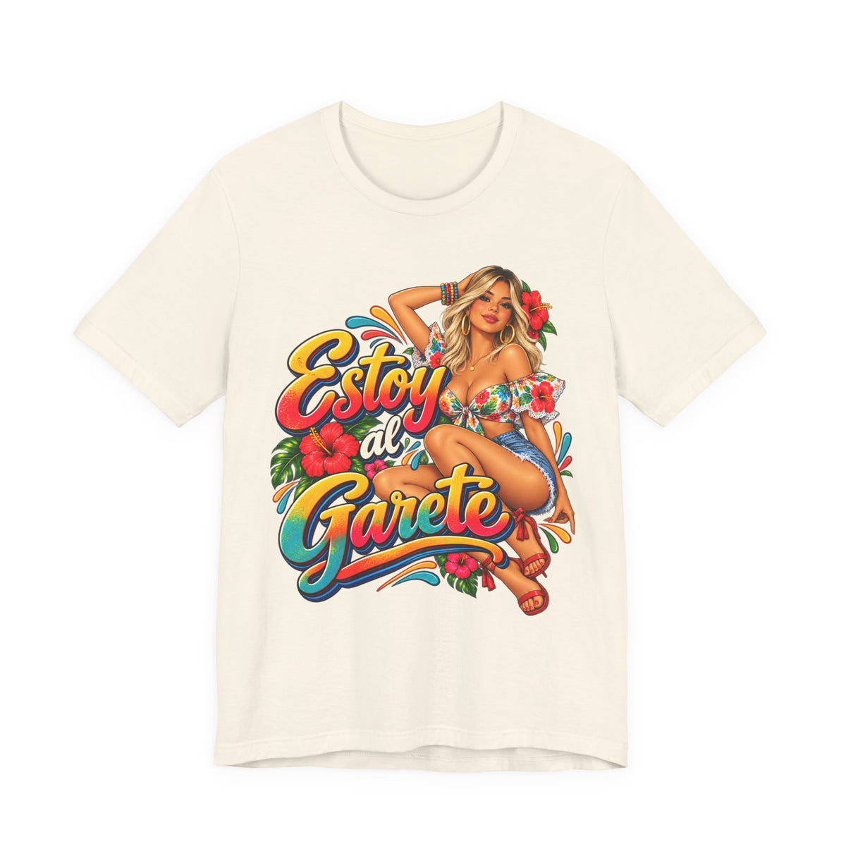 Camiseta UNISEX JERSEY BELLA+CANVA 3001 Estoy al Garete-Rubia