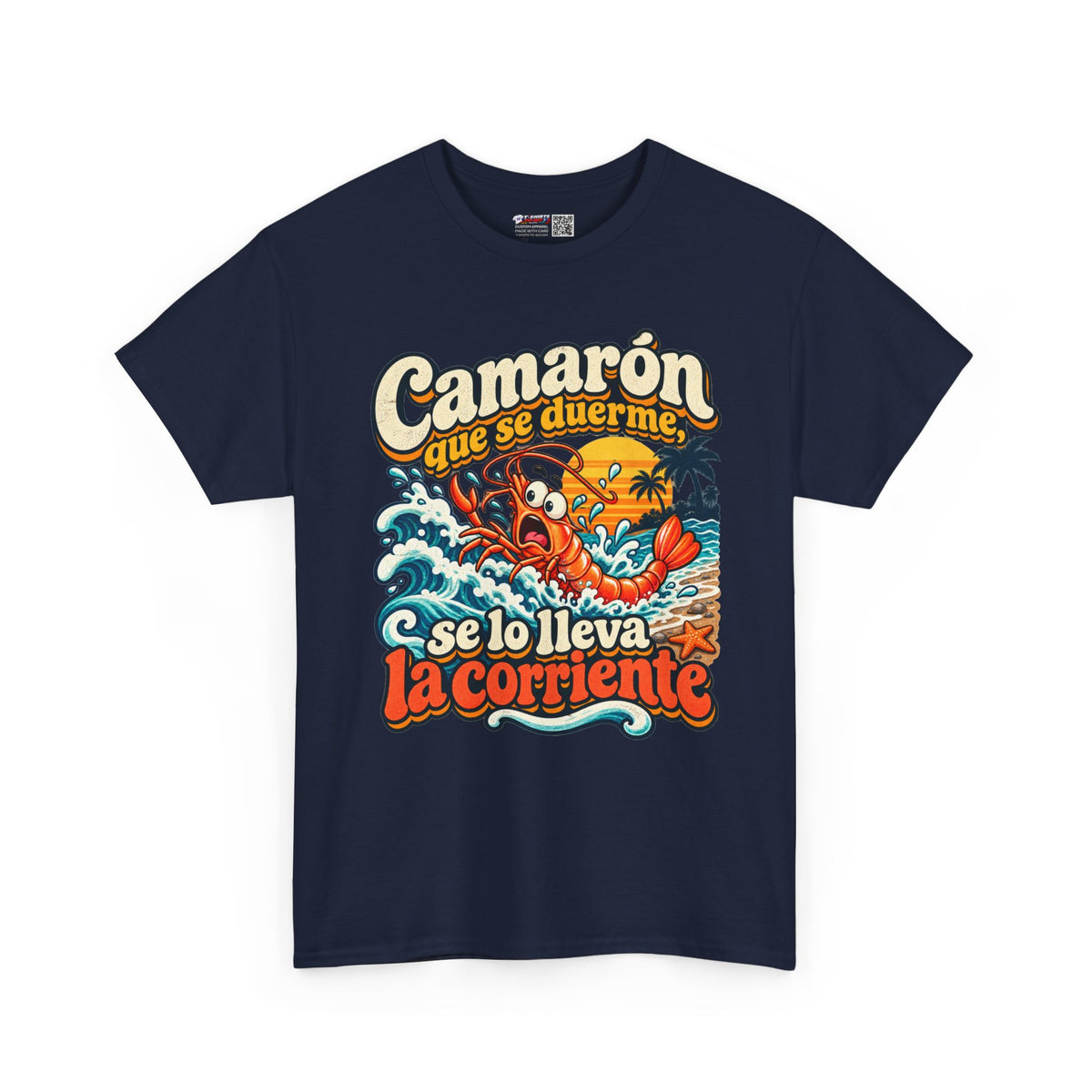 Camarón Que Se Duerma Unisex Heavy Cotton Tee
