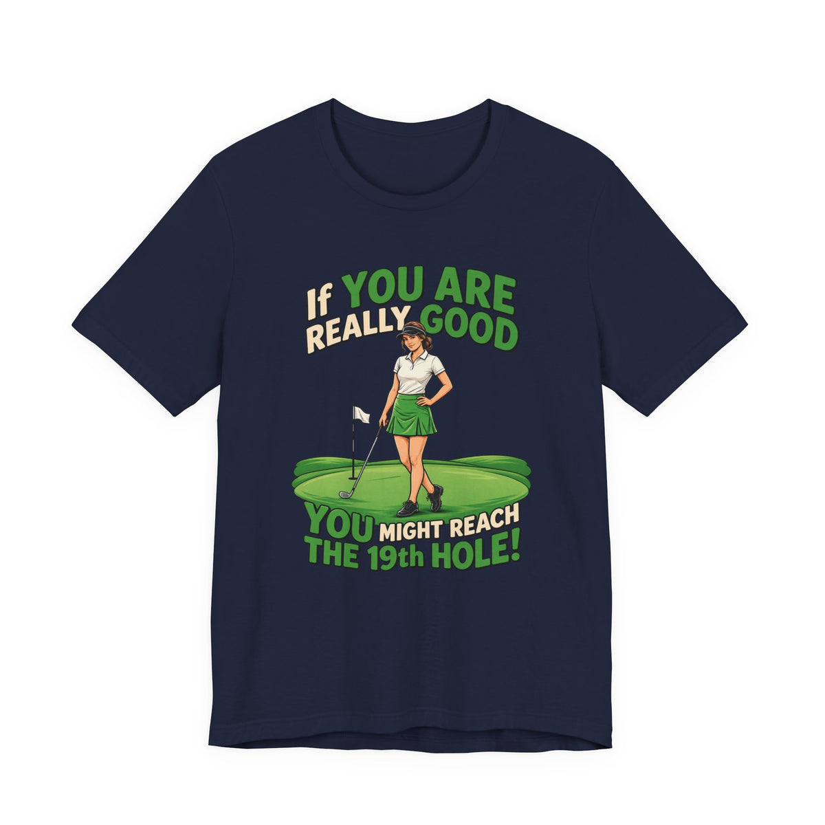 Golf 19th Hole BELLA+CANVA 3001 LADIES JERSEY T-Shirt