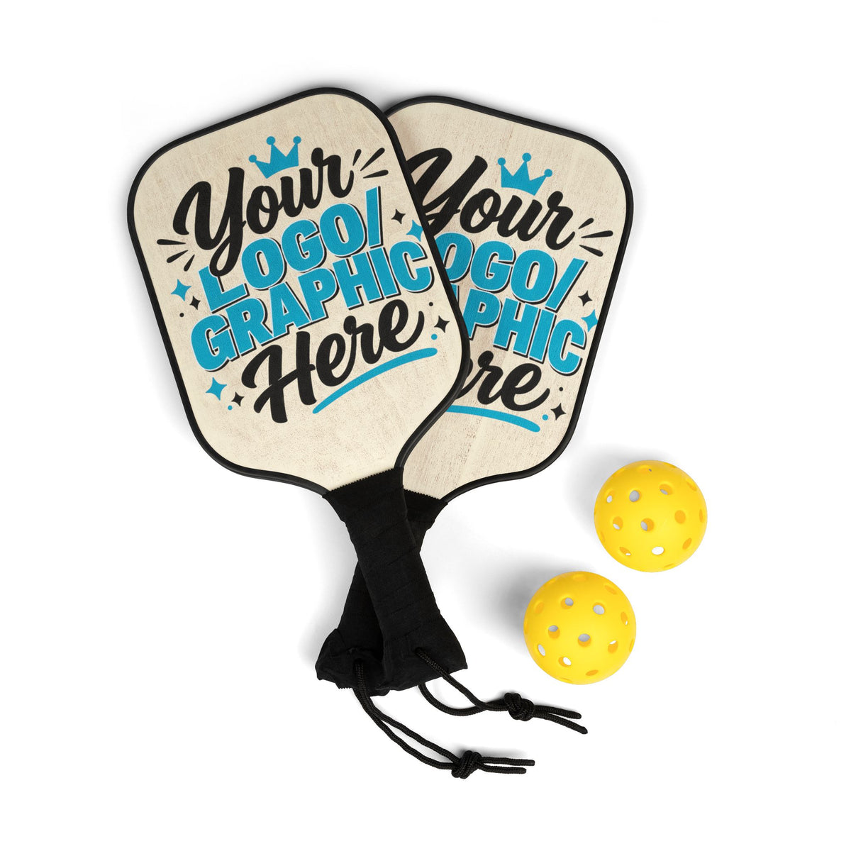 Custom Pickleball Paddle Set – Personalized Logo & Graphic Design