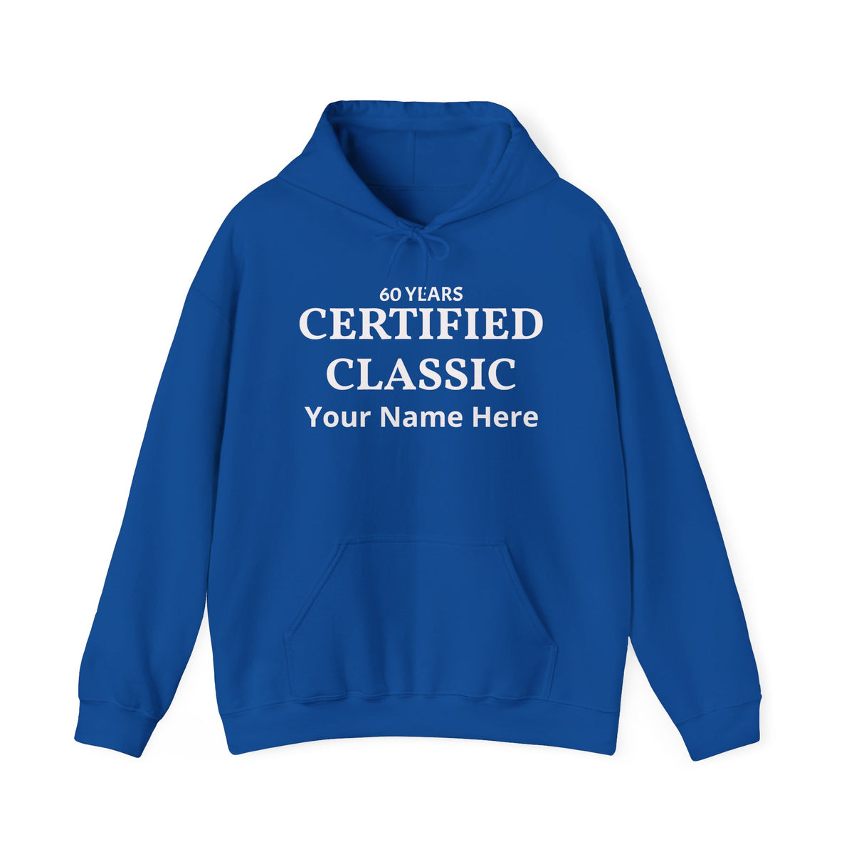 60 Years Certified Classic Personalized Hoodie