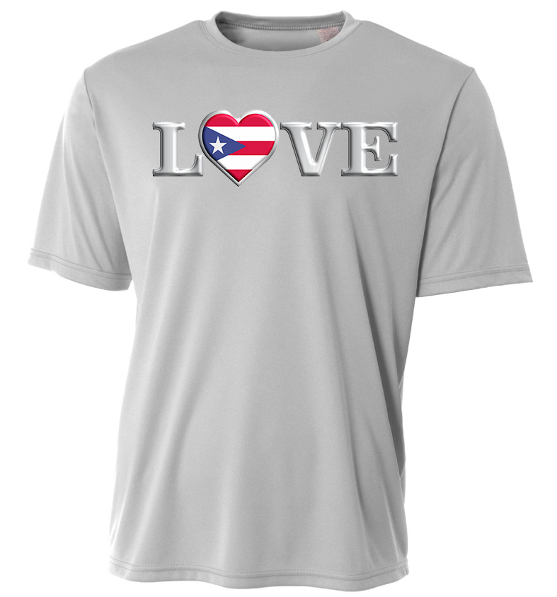T-Shirt Love Puerto Rico 3D