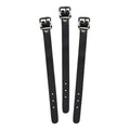 Black Leather Luggage Strap