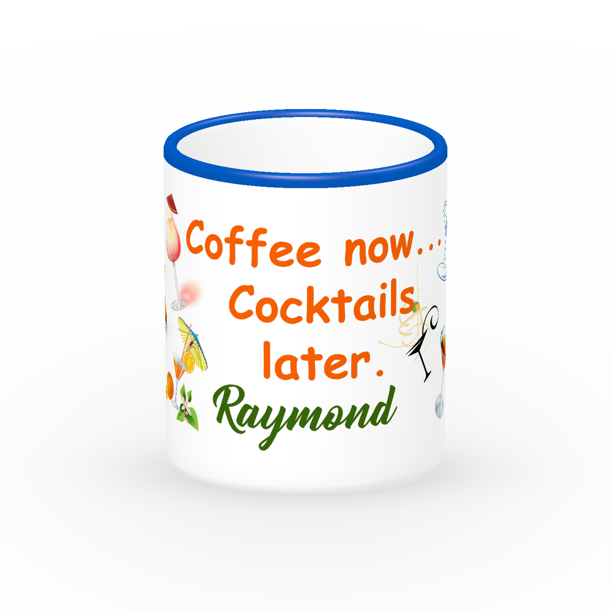 Coffee Now cocktails later 11 Oz Coffee Mug