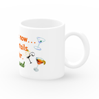 Coffee Now cocktails later 11 Oz Coffee Mug