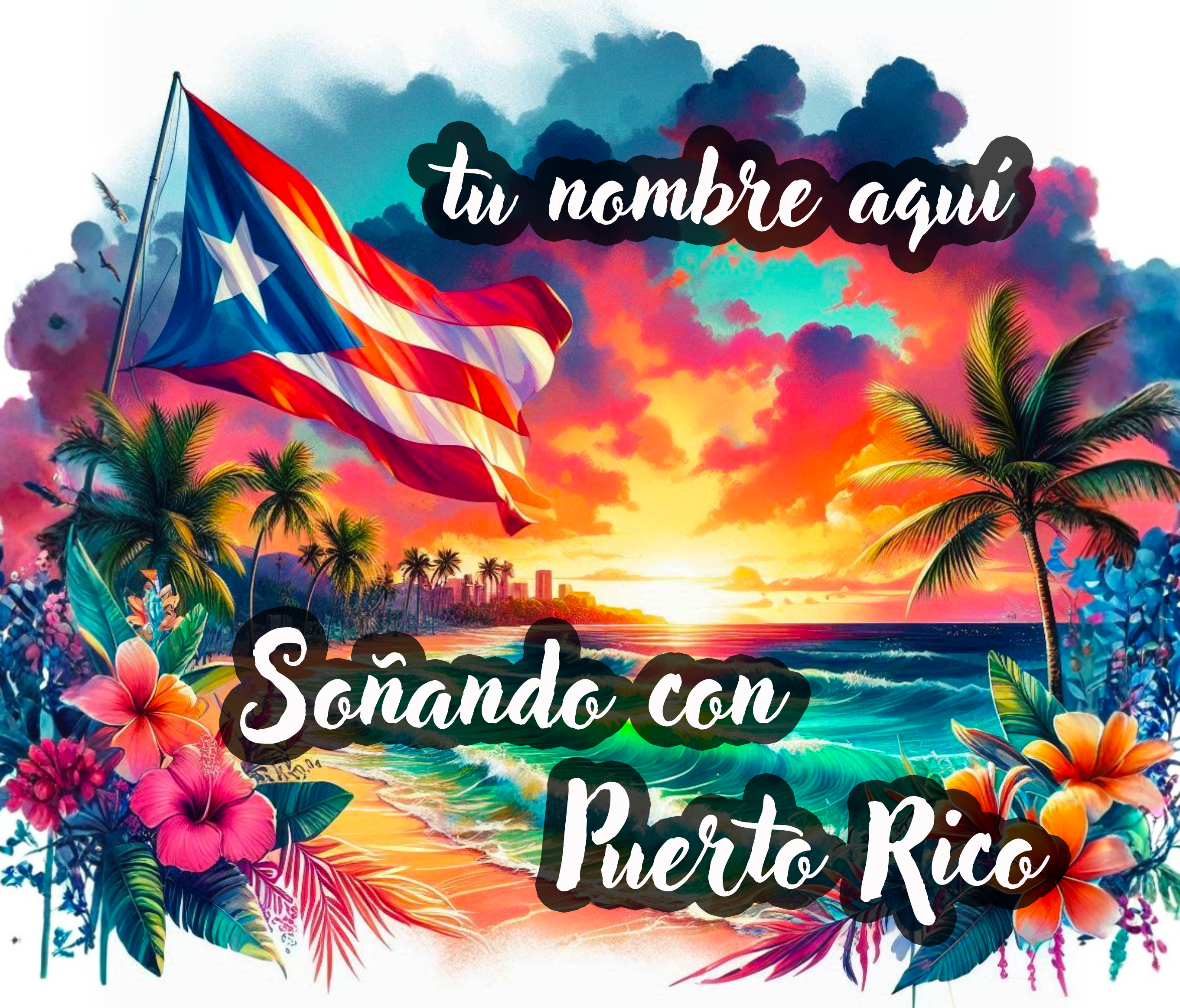 Puerto Rico Sports Water Bottle - Nine Styles
