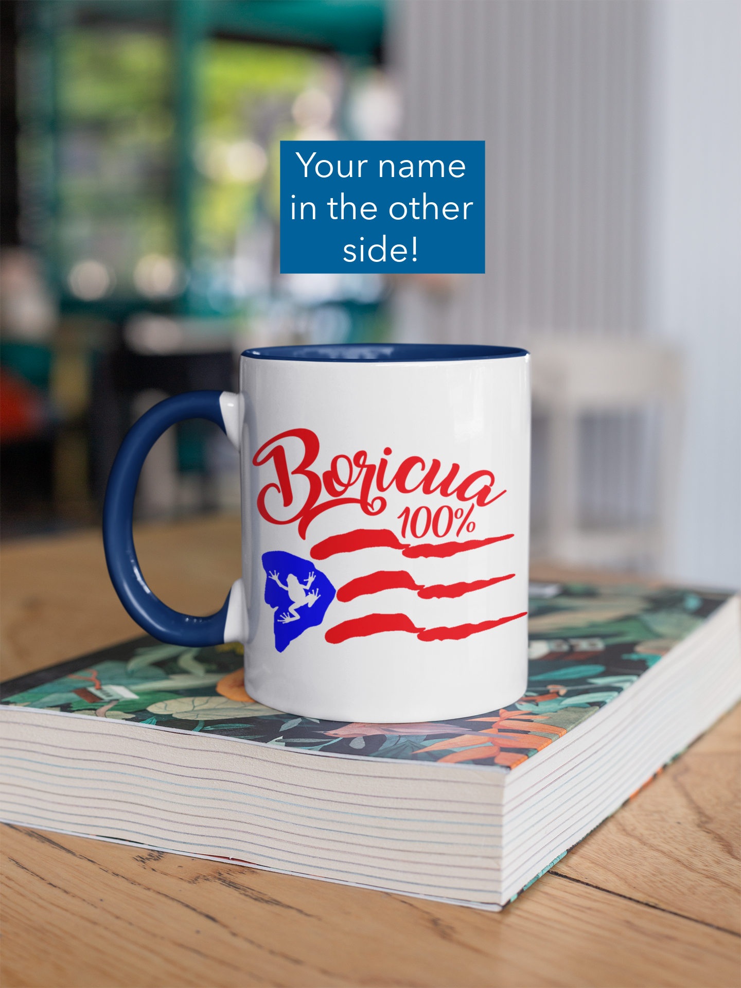 100% Boricua Coqui 11 Oz Coffee Mug