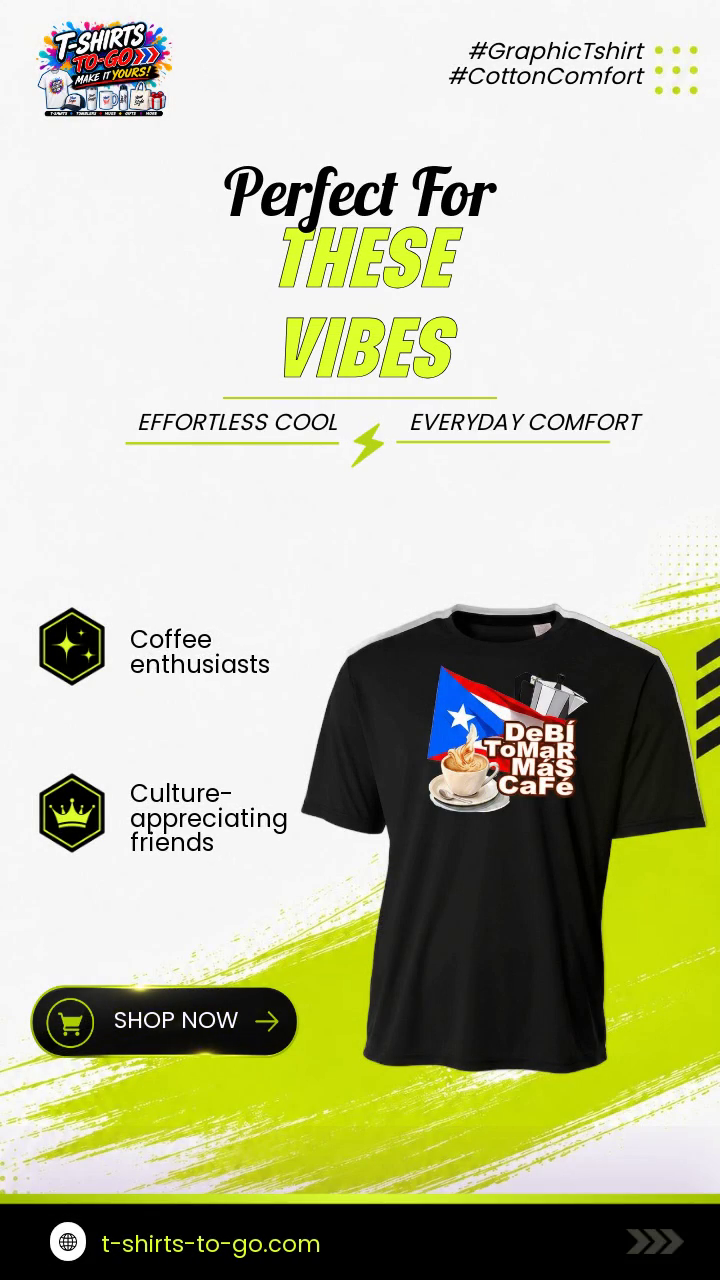 T-Shirt Deb&iacute; Tomar M&aacute;s Caf&eacute; by@Outfy